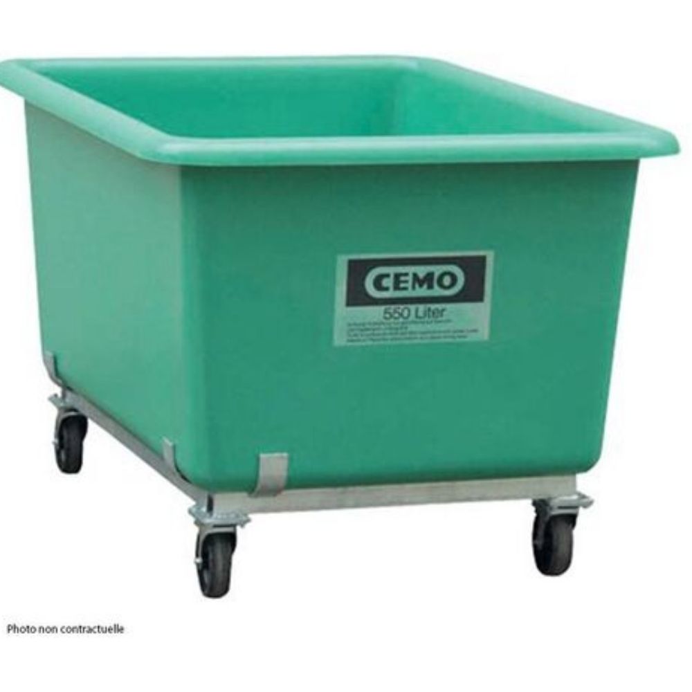 BAC PFV 1100L VERT SUR ROULETTES